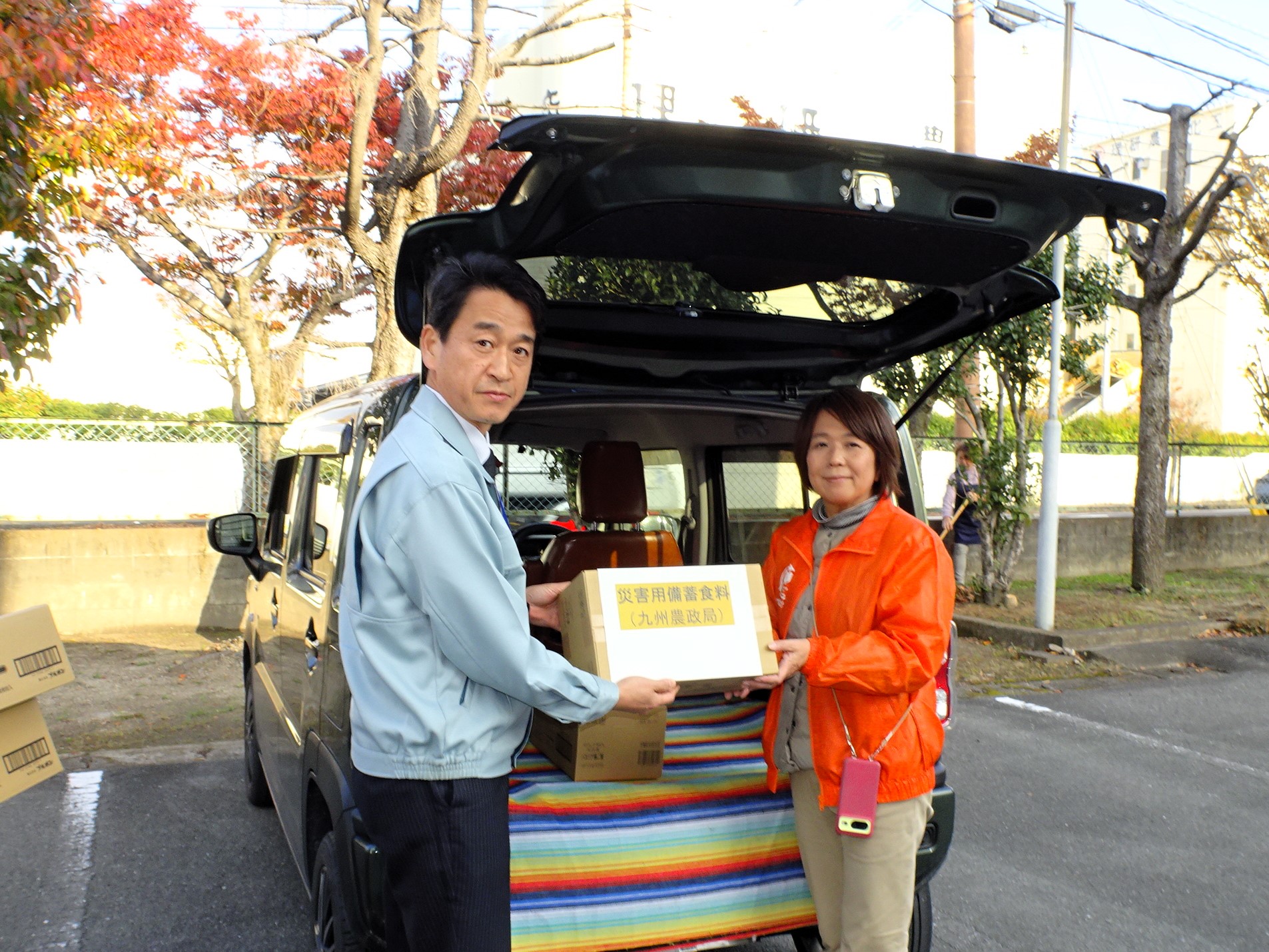 災害用備蓄食料をフードバンク活動団体へ（佐賀県佐賀市）