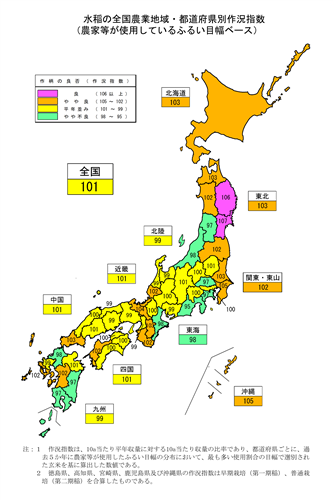 水陸稲の収穫量（令和6年産）を公表しました